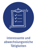 interessante und abwechselungsreiche Tätigkeiten